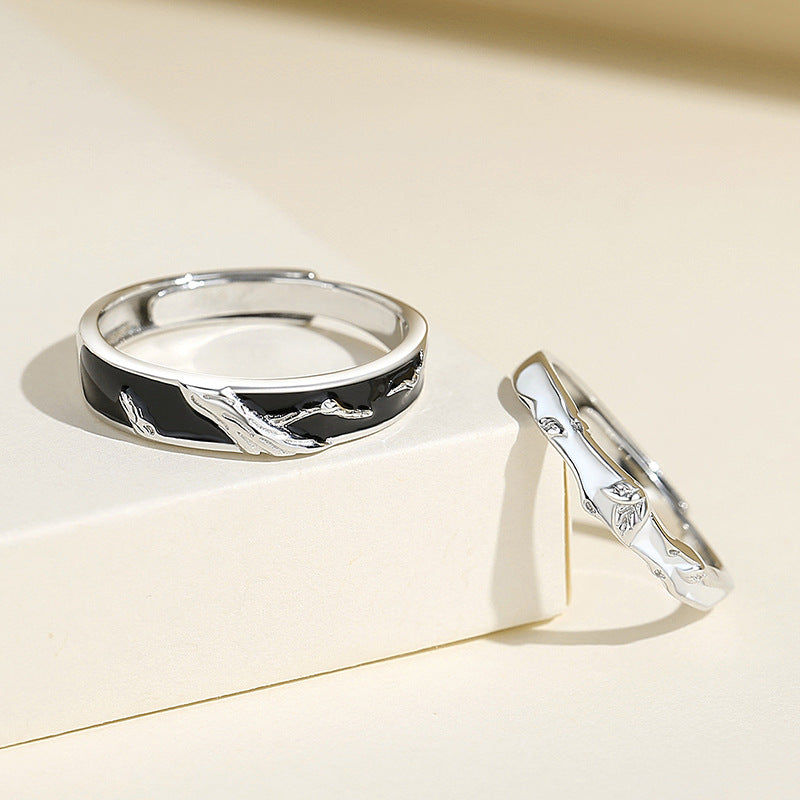 Engravable Romantic Couple Rings Set for Two