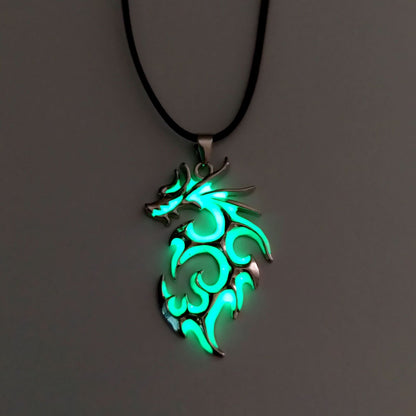 Glowing Dragon Necklace for Men
