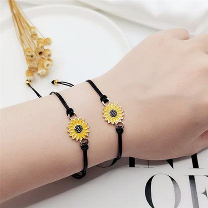 Mommy and Me Sunflower Bracelets Gift