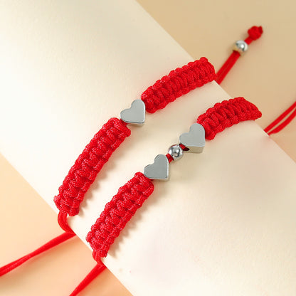 Mommy and Me Back to School Heart Bracelet Gift