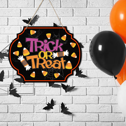 Trick or Treat Door Hanging Halloween Decoration