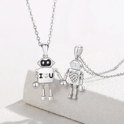 Connecting Magnetic Robots Couple Necklaces Set