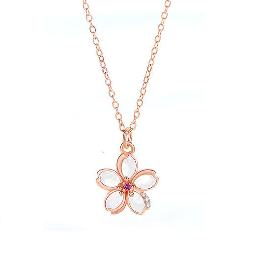 Cherry Flower Necklace for Girls