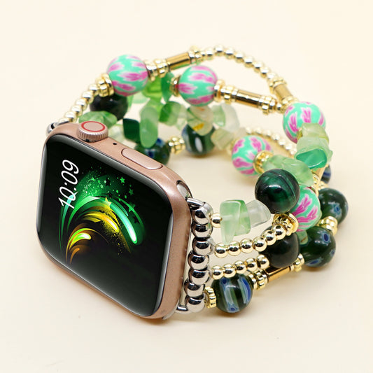 Handmade Beads Wristband for Apple iWatch