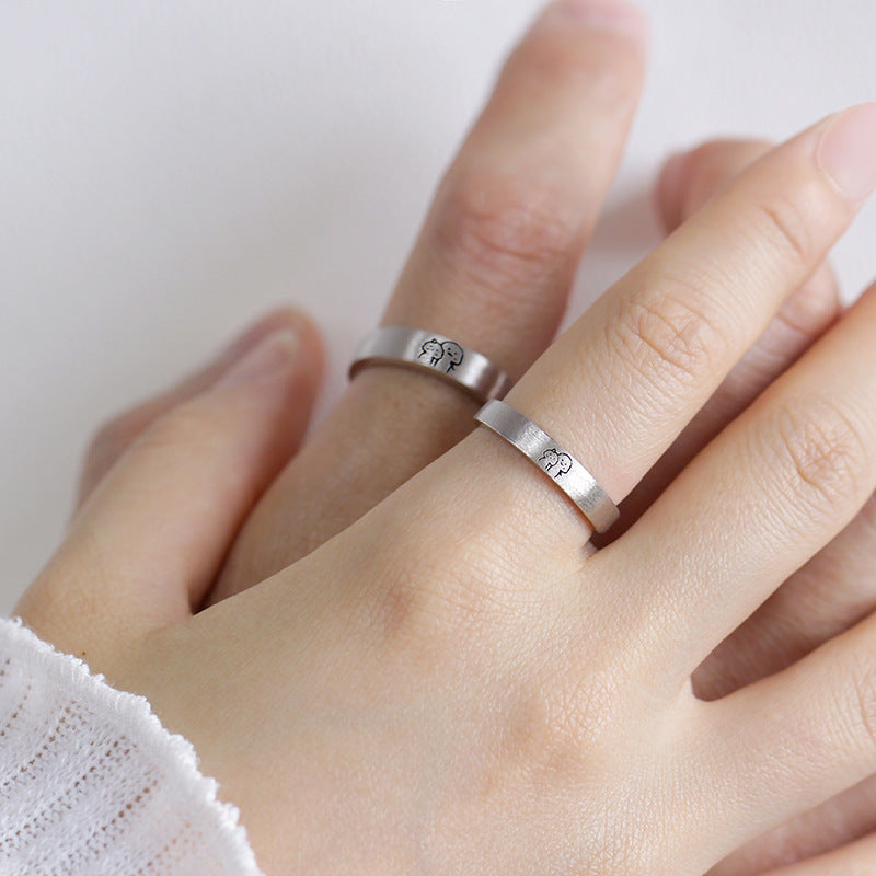Silver Double Band Promise Ring | Nelle & Lizzy