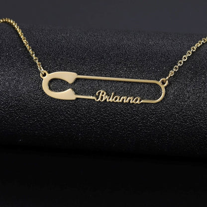 Customized Paperclip Name Pendant Necklace