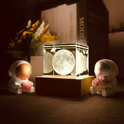 Personalized Moon Phase Lamp Gift for Couples