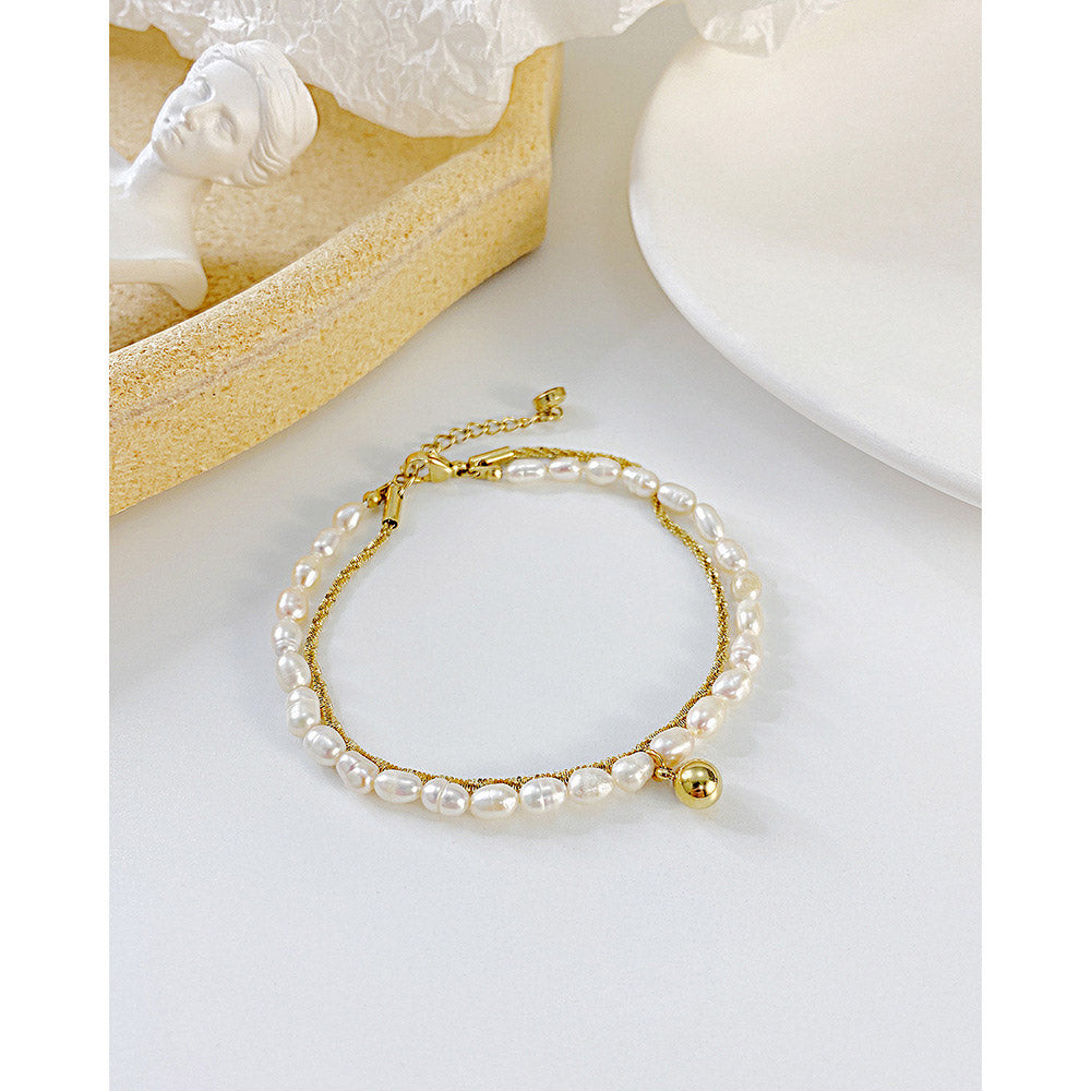 Double Layered Pearl Bracelet