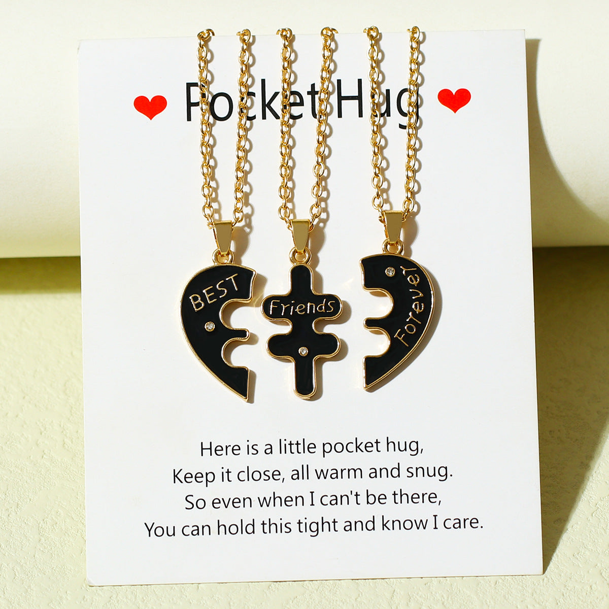 Best Friends Forever Necklaces Set for Three