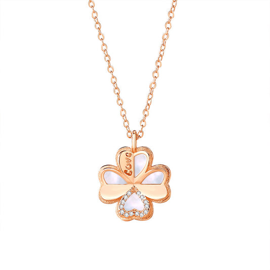 Clover Pearl Necklace for Women