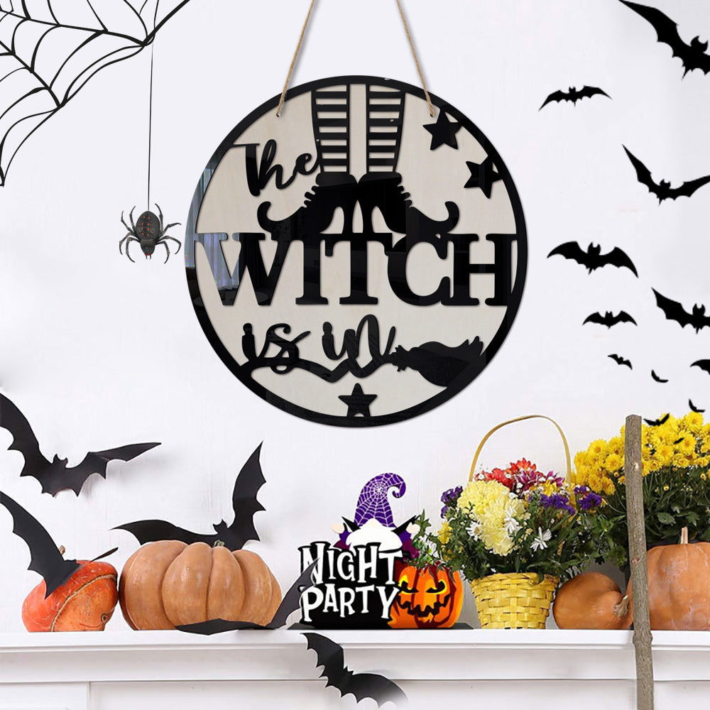 Witch Acrylic Wall Decoration for Halloween