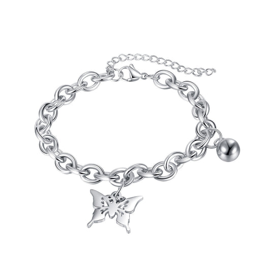 Curb Link Charm Bracelet