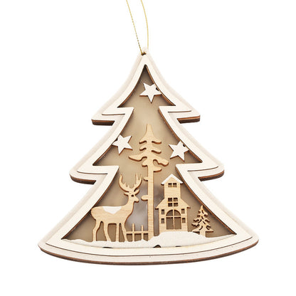 Star Christmas Tree and Bell Decoration Ornaments