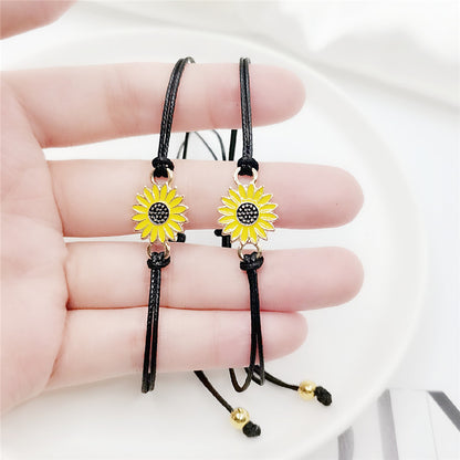 Mommy and Me Sunflower Bracelets Gift