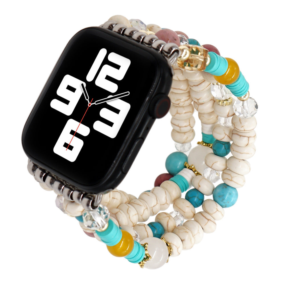 Turquoise Beaded Wristband for Apple iWatch