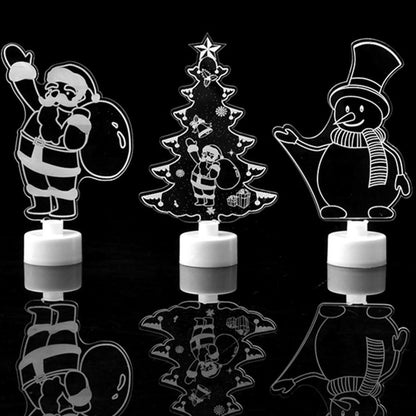 Santa Christmas Tree Acrylic Led Lights