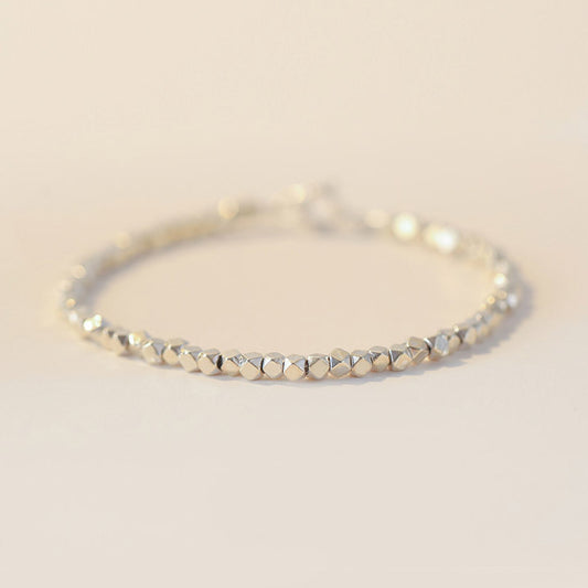 Popular Silver Cube Bracelet