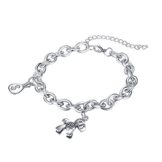 Charm Curb Link Bracelet