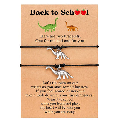 Dinosaur Charm Back to School Bracelet Gift