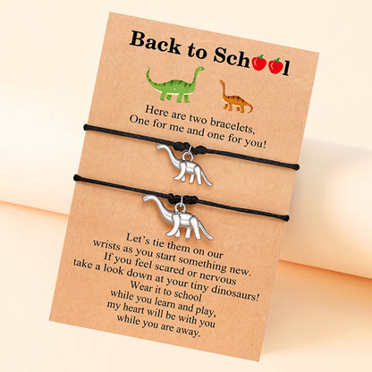 Dinosaur Charm Back to School Bracelet Gift