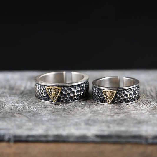Engraved Cute Matching Wedding Bands for Couple