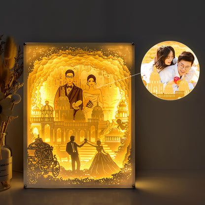 3D Custom Photo Paper Lamp Gift