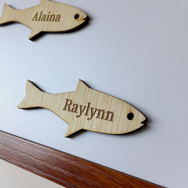 Personalized Kids Names Gift for Fisherman Dad
