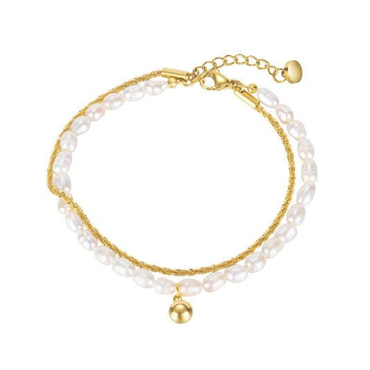 Double Layered Pearl Bracelet