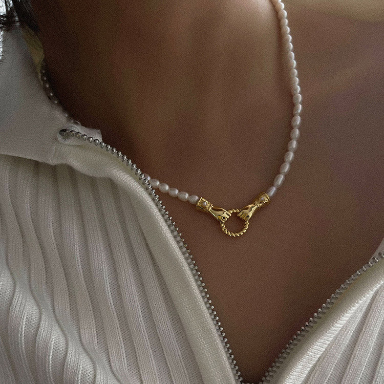 Dainty Natural Pearl Necklace