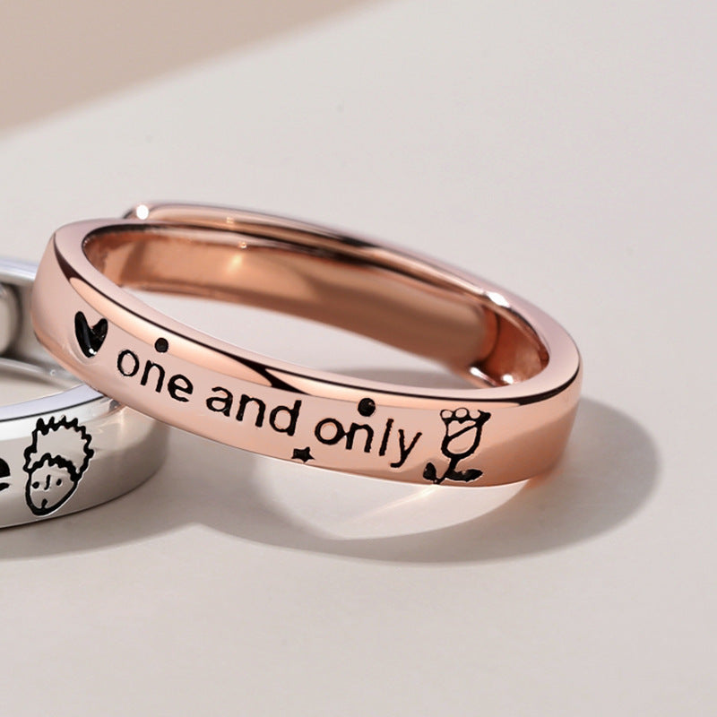 Engraved promise rings on sale for him and her