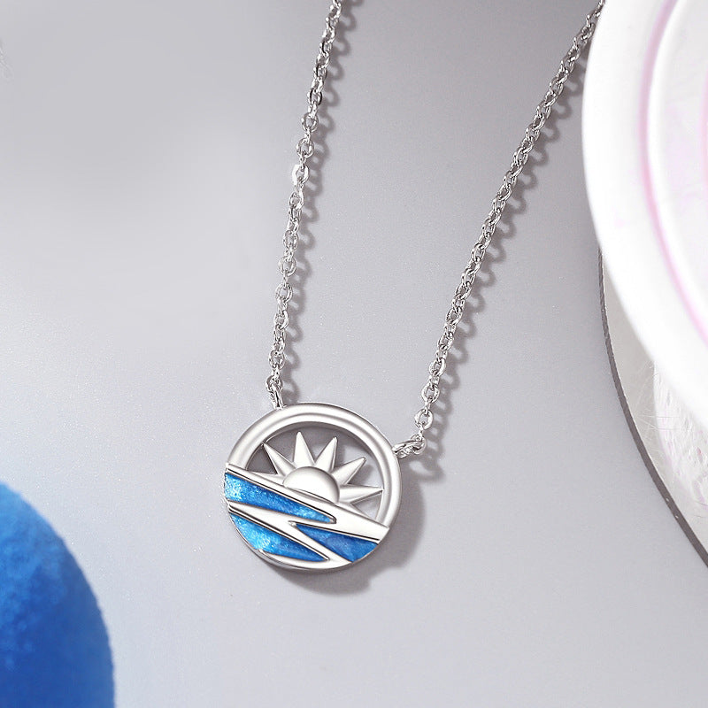 Sun and Moon Engravable Necklaces for Couples