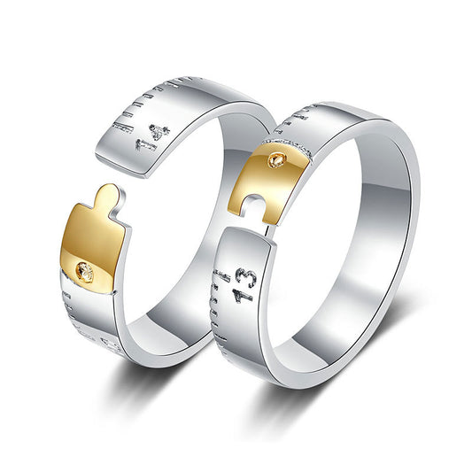 Cute Matching Wedding Rings Set Sterling Silver