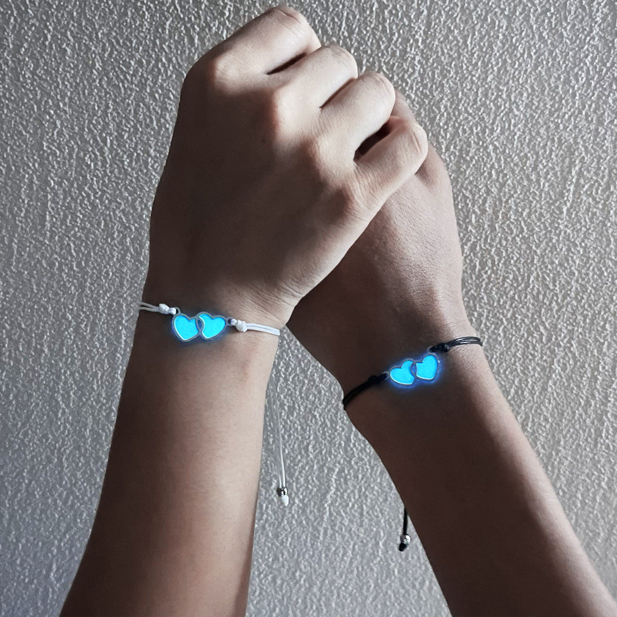 Night Glowing Matching Couple Bracelets Set for Two