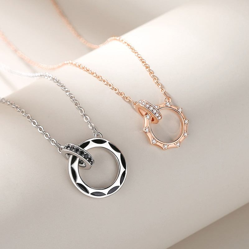 Interlocking Rings Couple Necklaces Set for Two – Loforay