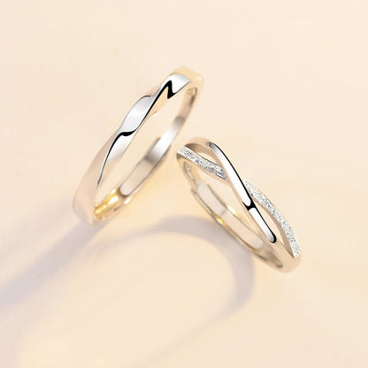 Custom Matching Swirl Rings Set for Couples