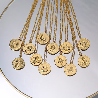 Horoscope Coin Necklace