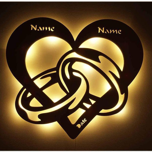 Personalized Wall Decoration Lamp Gift for Couples