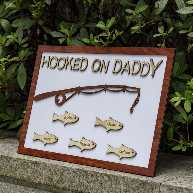 Personalized Kids Names Gift for Fisherman Dad