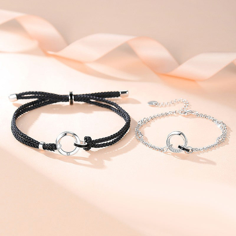 Matching Mobius Ring Bracelets Set for Couples Loforay.com