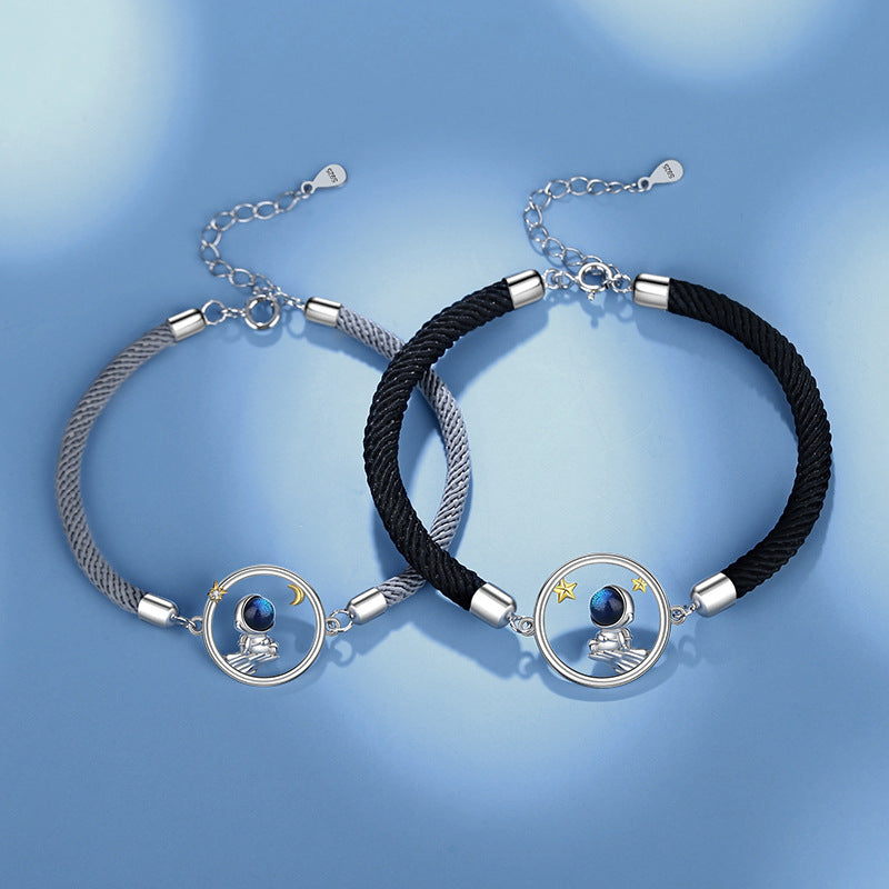 Matching Spaceman Bracelets Set for Couples