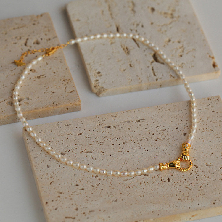 Dainty Natural Pearl Necklace