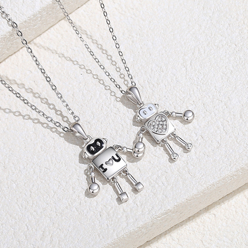 Connecting Magnetic Robots Couple Necklaces Set