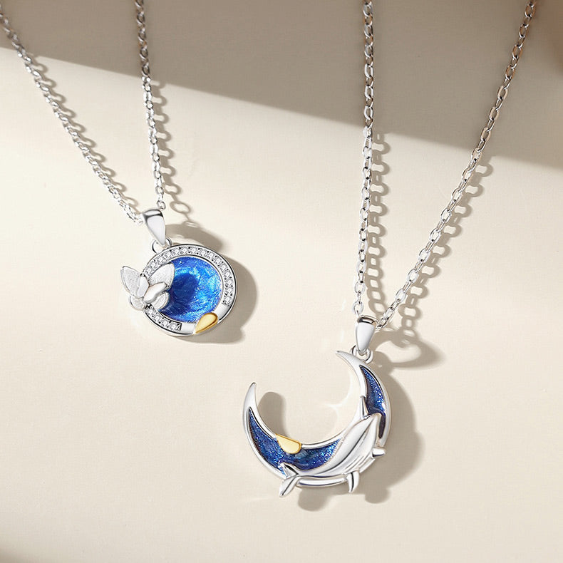 Sun and Moon Friendship Necklaces Set