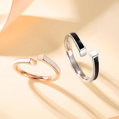 Customized Wedding Rings for Him and Her Sterling Silver