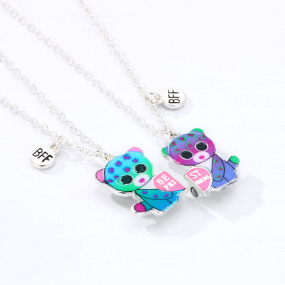 Cute Magnetic Bears Necklaces for Best Friends
