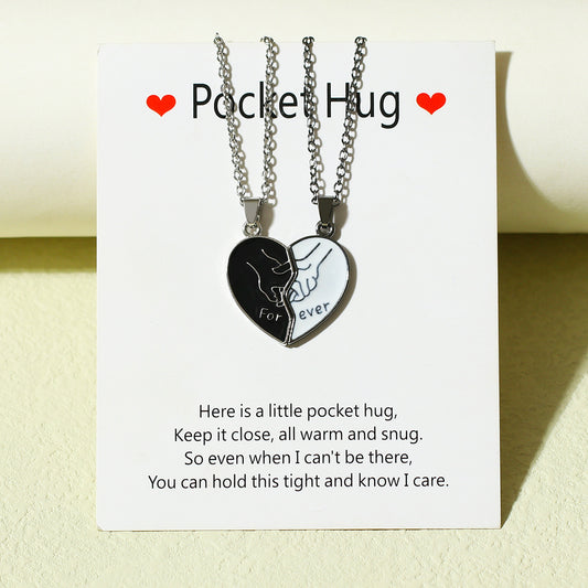Forever Half Hearts Necklaces Set for Couples