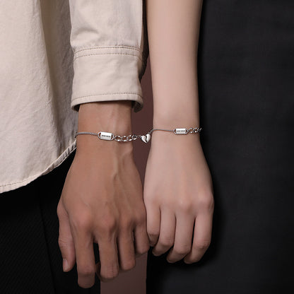 Magnetic Hearts Relationship Bracelets for Couples