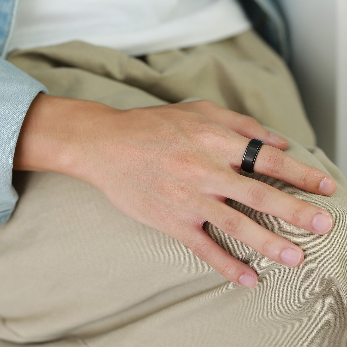 Custom Engraved Tungsten Wedding Ring for Men