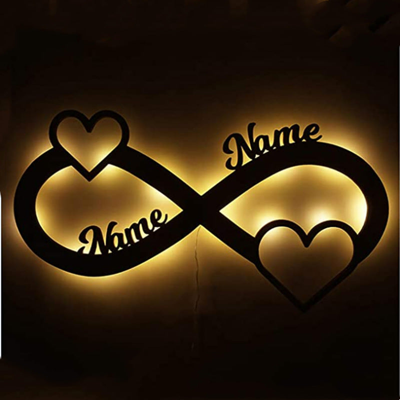 Personalized Couple Names Infinity Lamp Gift