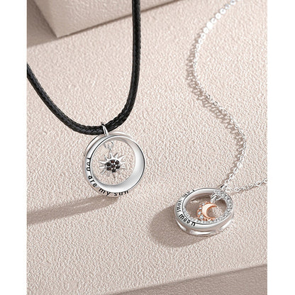 Sun and Moon Promise Necklaces for Couples